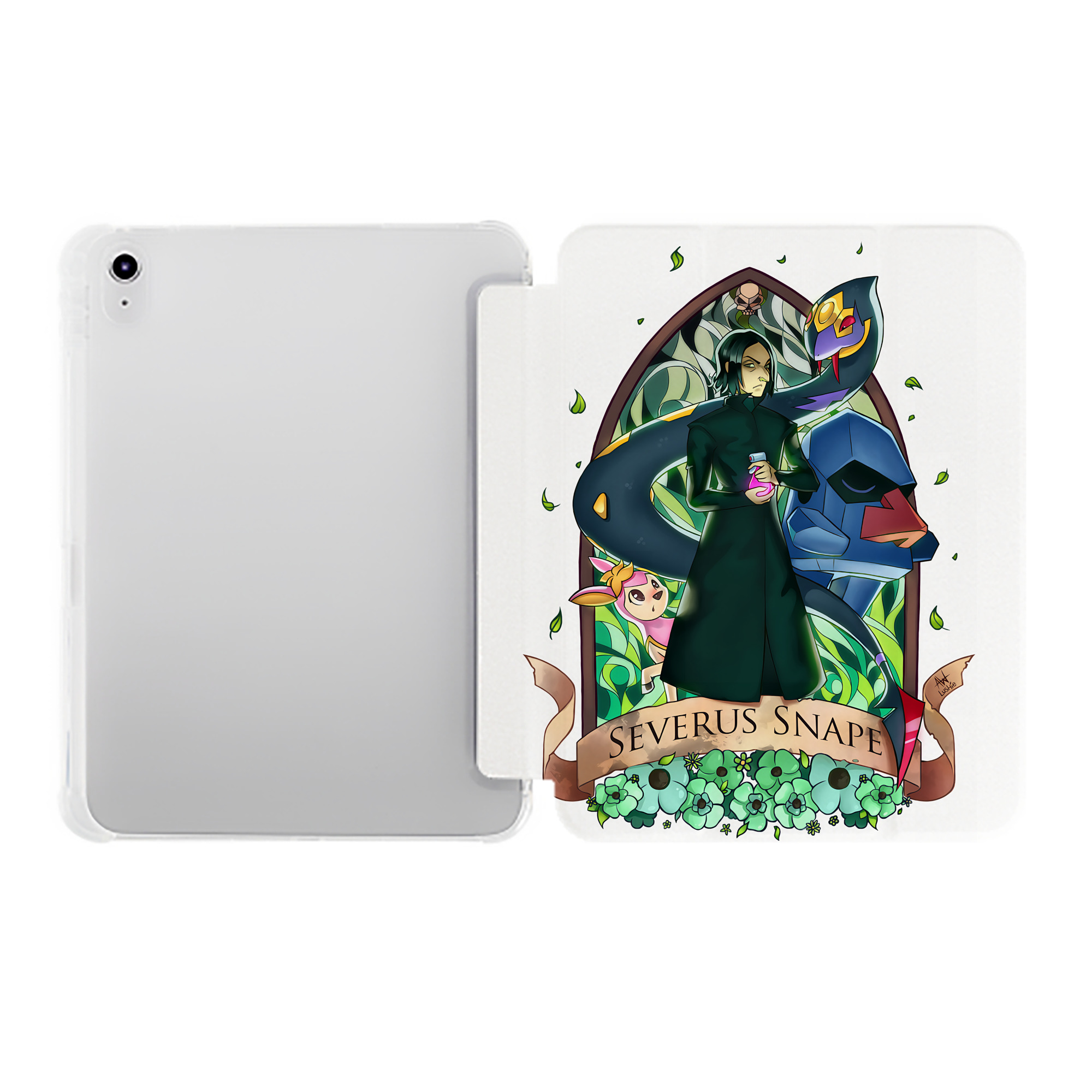 （画像用） Harry Potter ハリー・ポッターシリーズ IPad ケース ペン収納付き 三つ折りスタンド PUレザー×シリコン 対応機種9.5/10.5/10.9インチ